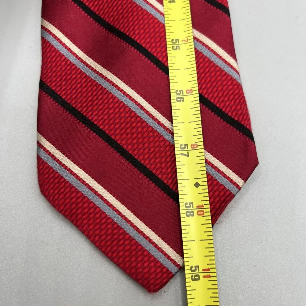 JOS A BANK Tie Multicolor Striped Silk 3.75